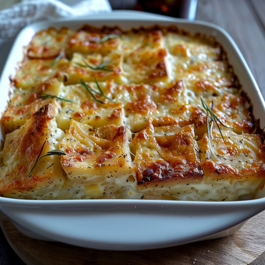 Gratin d'Oignons au Cantal depuis recettemoderne.com