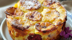 Clafoutis de Chou-Fleur à la Dinde Depuis recettemoderne.com