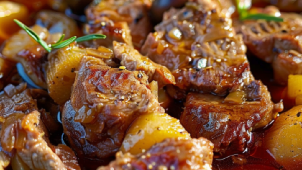 Sauté de veau portugais Depuis recettemoderne.com