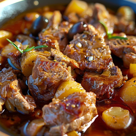 Sauté de veau portugais Depuis recettemoderne.com