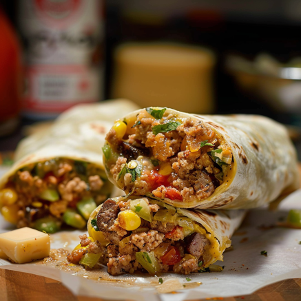 Burritos au Bœuf et au Fromage Depuis recettemoderne.com