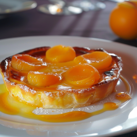 Flan Pâtissier aux Pêches depuis recettemoderne.com