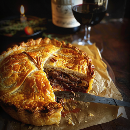 recette tourte rustique à la viande Depuis recettemoderne.com