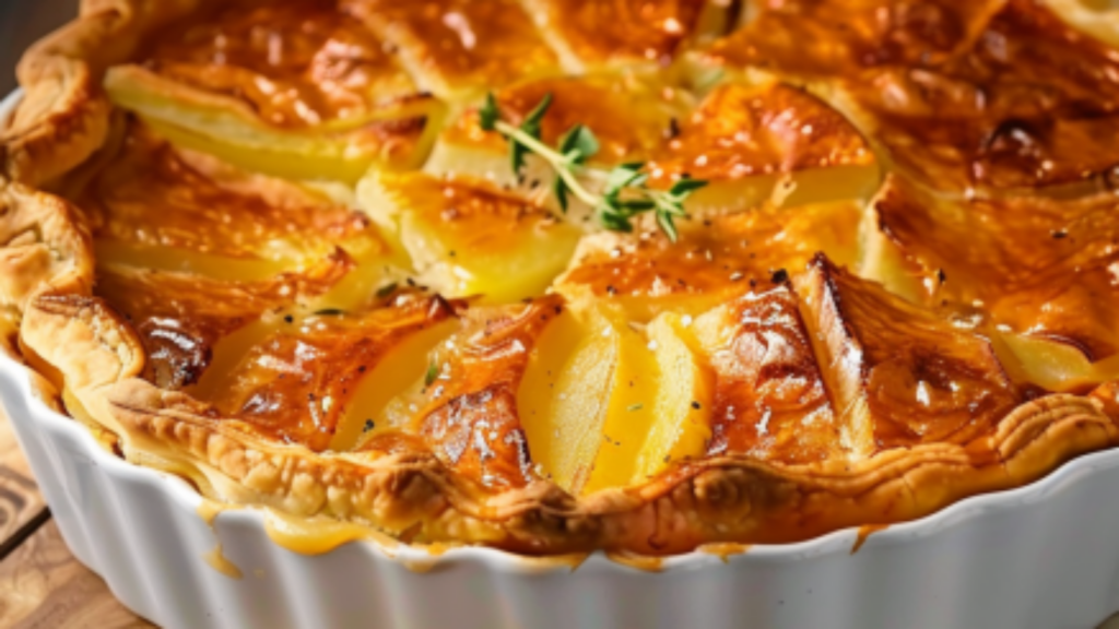 Tourte Auvergnate aux Pommes de Terre Depuis recettemoderne.com
