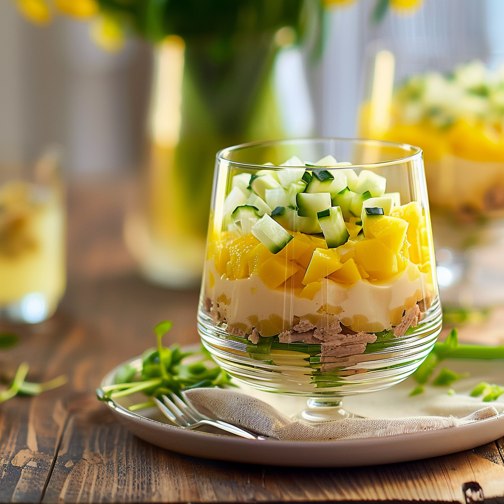Œufs Mimosa en Verrines : Élégance et Saveur
