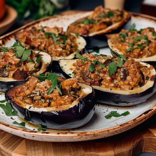 Aubergines Farcies au Four : Délice Méditerranéen