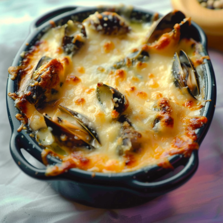 Moules gratinées Depuis recettemoderne.com