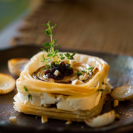 Feuilletés Chèvre Confit d'Oignon Depuis recettemodeerne.com