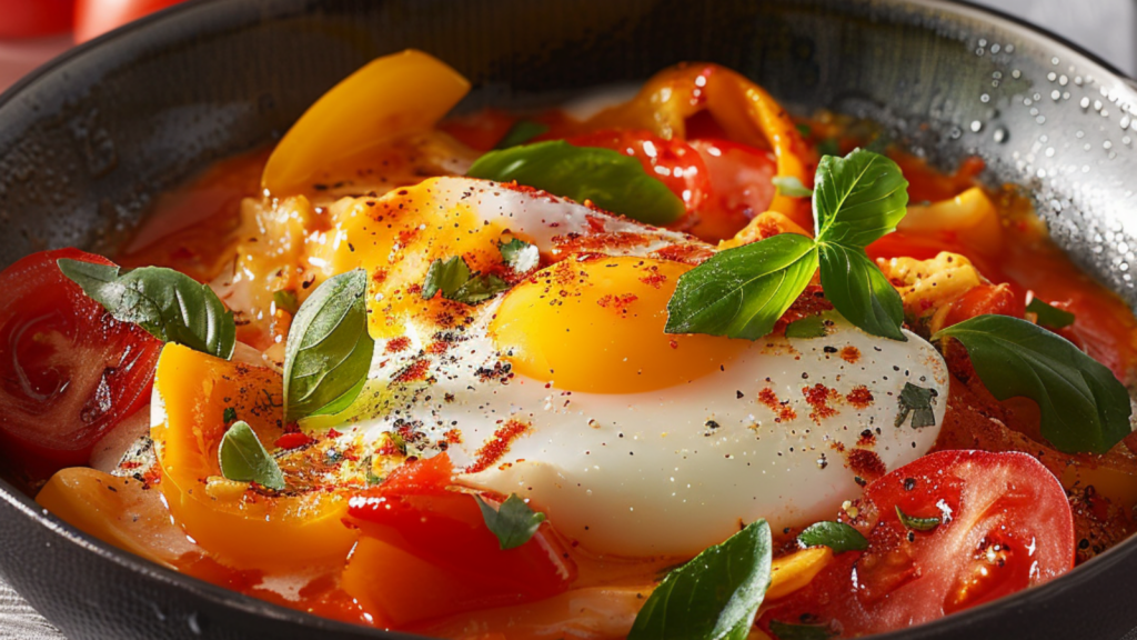 Piperade et Œuf au Plat depuis recettemoderne.com