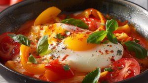 Piperade et Œuf au Plat depuis recettemoderne.com