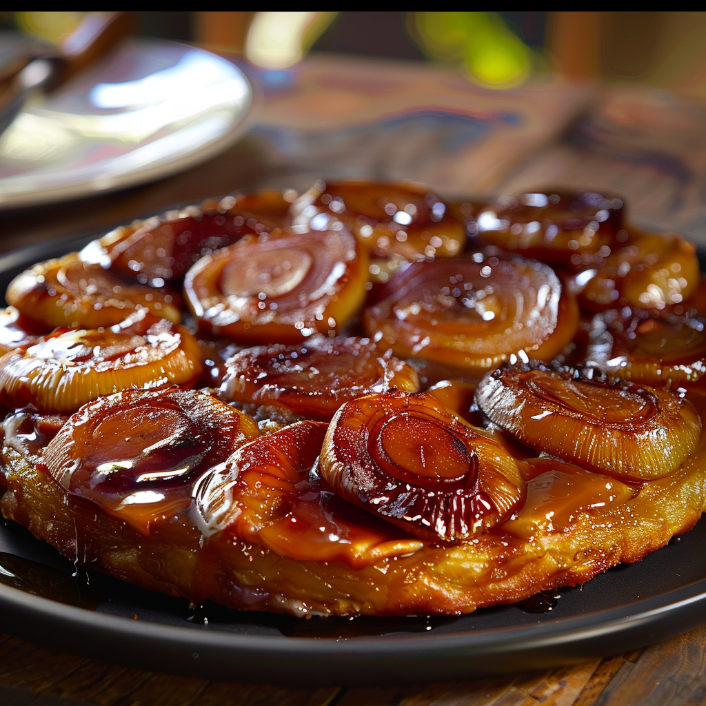 Tarte Tatin aux Oignons Doux depuis recettemoderne.com