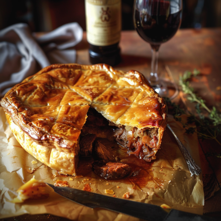 recette tourte rustique à la viande Depuis recettemoderne.com