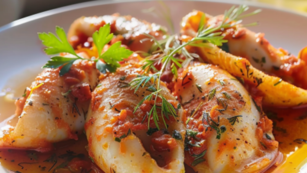 Calamars Farcis à la Provençale Depuis recettemoderne.com