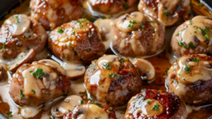 Boulettes de Viande aux Champignons Depuis recettemoderne.com