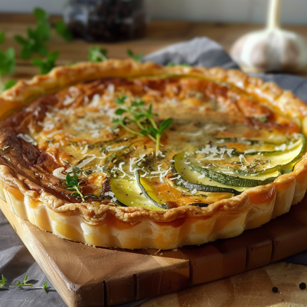 Tarte Courgette Camembert epuis recettemoderne.com