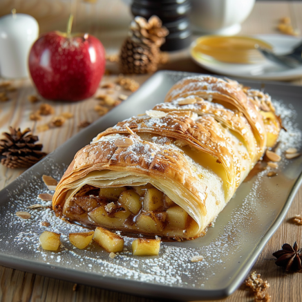 Strudel aux Pommes et au Miel Depuis recettemoderne.com