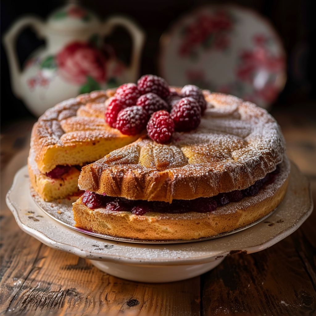 Gâteau Breton à la Framboise depuis recettemoderne.com