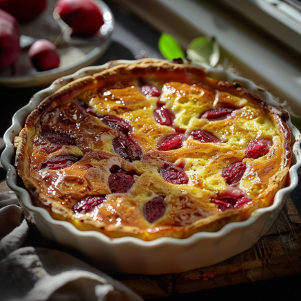 Recette de Clafoutis à la Rhubarbe Depuis recettemoderne.com