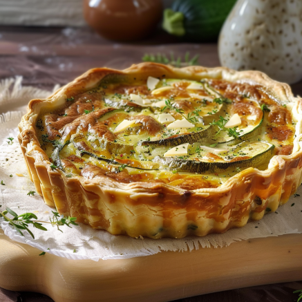 Tarte Courgette Camembert Depuis recettemoderne.com