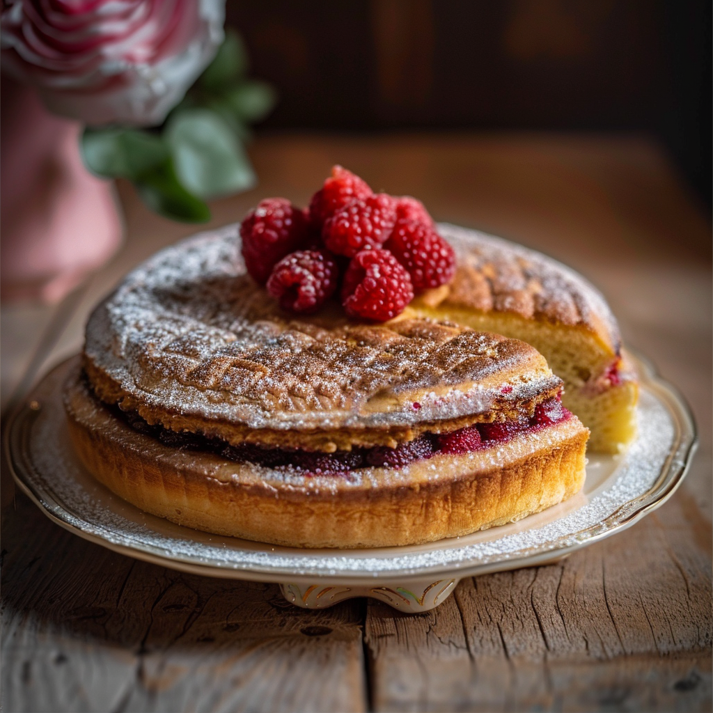 Gâteau Breton à la Framboise depuis recettemoderne.com