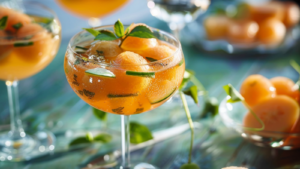 Melon en Gelée de Muscat depuis recettemoderne.com