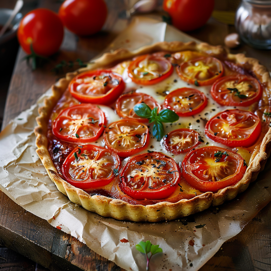 Tarte Tomate Chèvre Miel