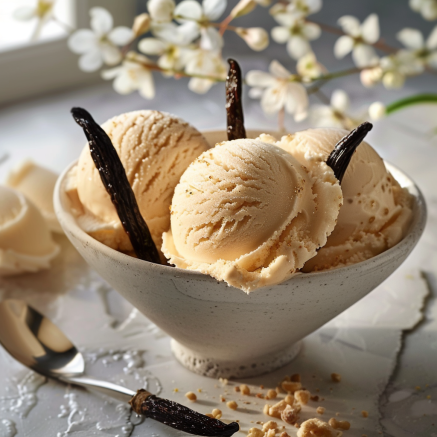 Recette de glace à la vanille Depuis recettemoderne.com