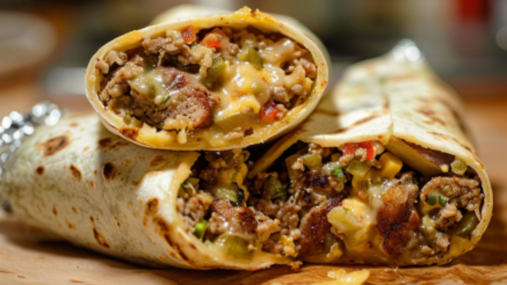 Burritos au Bœuf et au Fromage Depuis recettemoderne.com