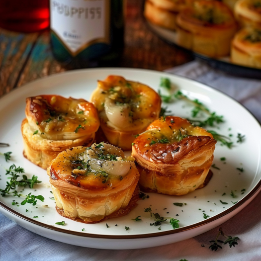 Mini-Bouchées Feuilletées Thon et Olives