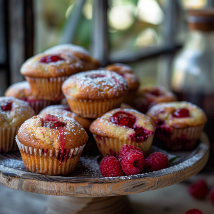 Muffins farcis à la confiture de fraises Depuis recettemoderne.com