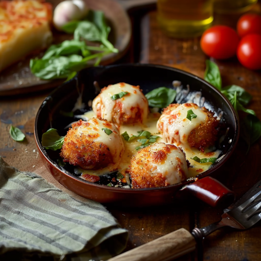 Boulettes de Viande Hachée à la Mozzarella