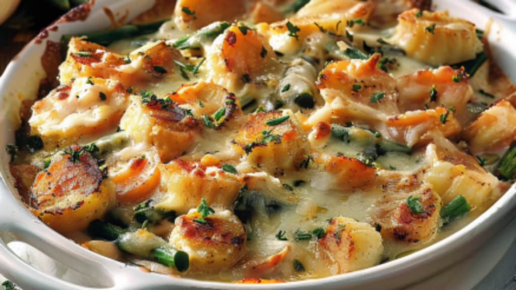 Recette de Gratin de Légumes et Crevettes Depuis recettemoderne.com