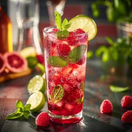 Mojito à la Framboise Depuis recettemoderne.com