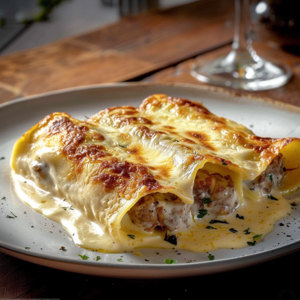 Cannellonis Viande Sauce Béchamel Depuis recettemoderne.com