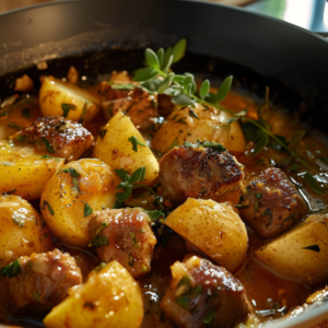 Ragoût de pommes de terre aux boulettes de viande Depuis recettemoderne.com