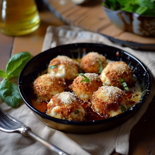 Boulettes de Viande Hachée à la Mozzarella