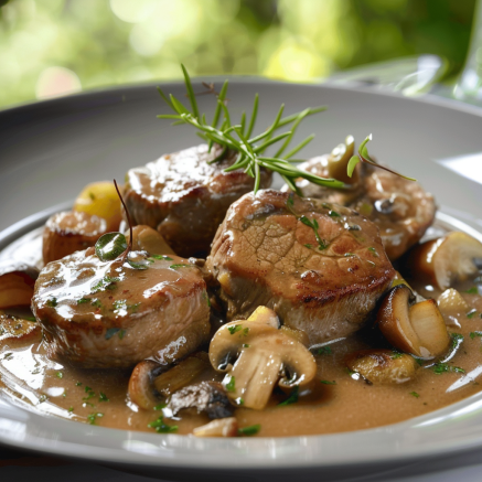 Paupiettes de Veau à la Sauce Forestière Depuis recettemoderne.com