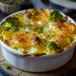 Gratin de chou-fleur et brocoli depuis recettemoderne.com