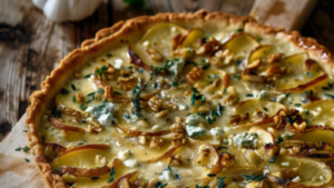 Tarte Roquefort Pommes de Terre Depuis recettemoderne.com