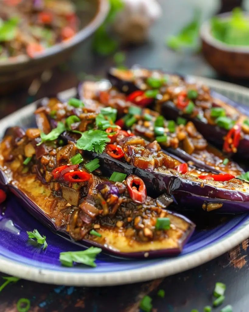 Aubergines à la Sichuanaise Depuis recettemoderne.com