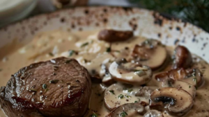 Filet Mignon Boursin Sauce Champignons Depuis recettemoderne.com