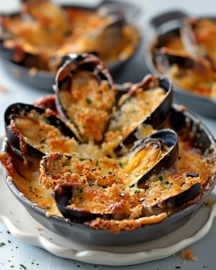 Moules Gratinées Comté Depuis recettemoderne.com