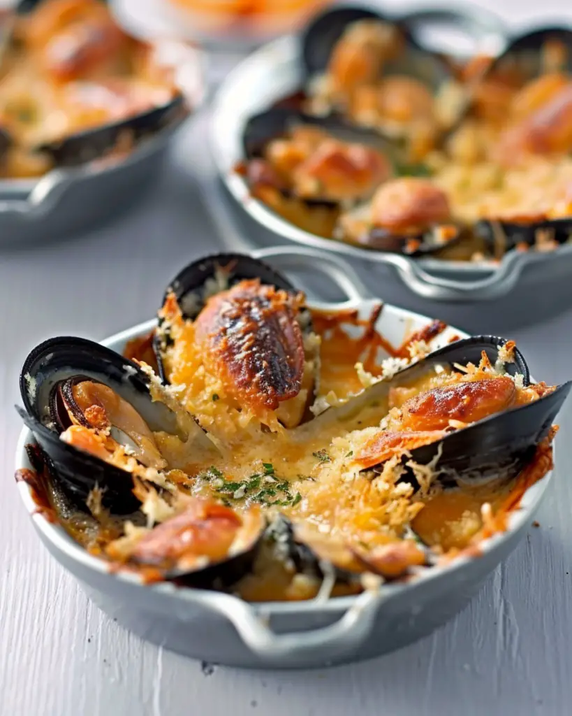 Moules Gratinées Comté Depuis recettemoderne.com