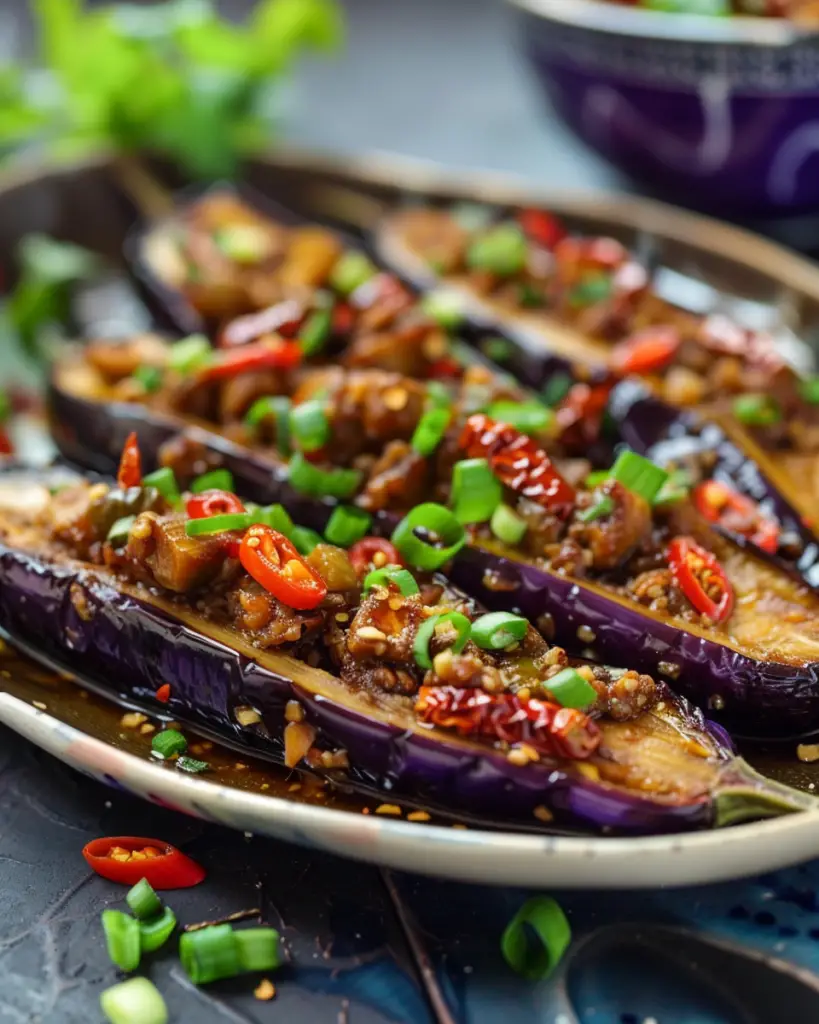 Aubergines à la Sichuanaise Depuis recettemoderne.com