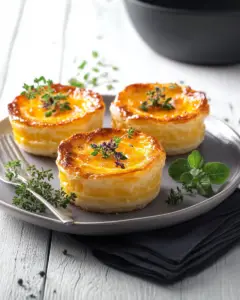 Petits Flans Poireaux-Saumon