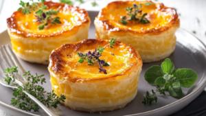 Petits Flans Poireaux-Saumon