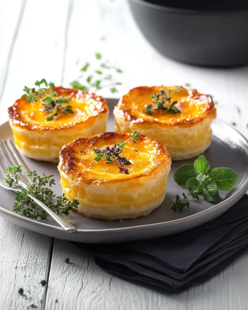 Petits Flans Poireaux-Saumon