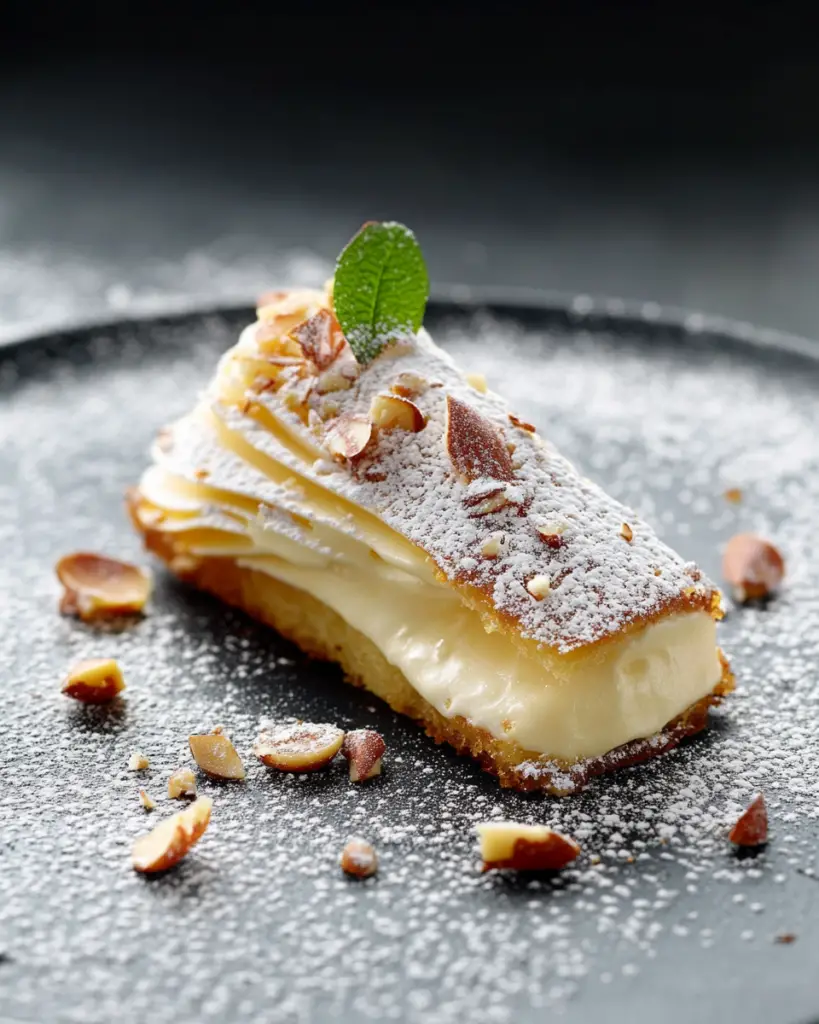 Triangle Feuilleté à la Crème d’Amandes