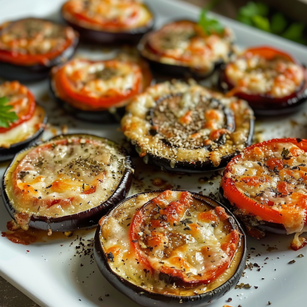 Tartelettes d’aubergines au fromage Depuis recettemoderne.com