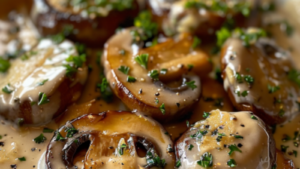 Champignons crémeux à l'ail et parmesan Depuis recettemoderne.com